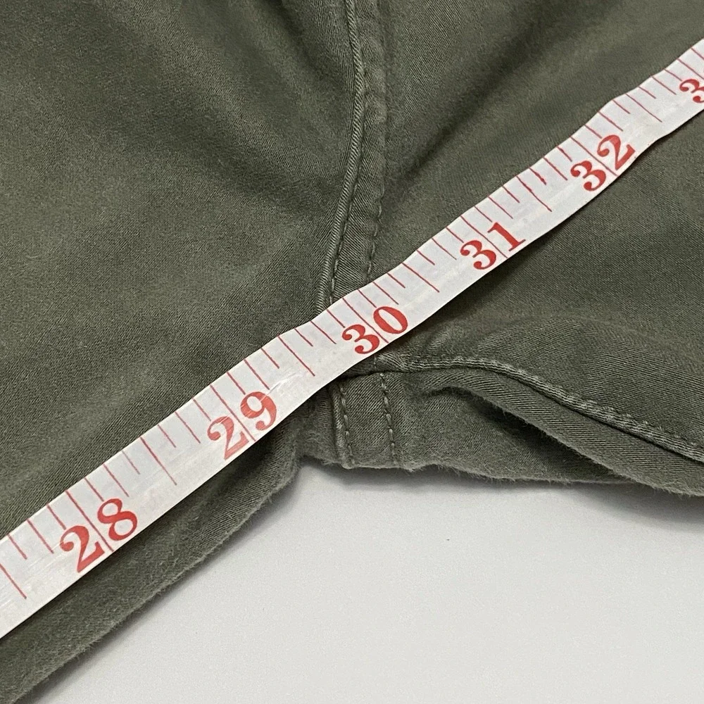 7 For All Mankind Women's Olive Green Skinny Jeans 28 Stretch Capsule Neutral